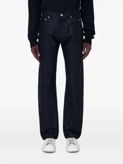 Rick Owens belt-loop straight-leg jeans - Black