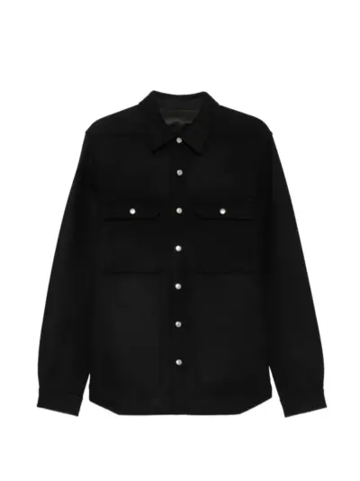 Rick Owens button-fastening shirt jacket - Black