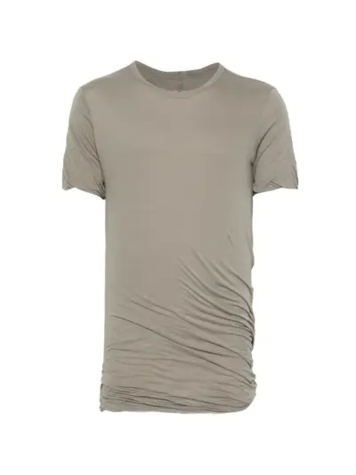 Rick Owens double-layer short-sleeve cotton T-shirt - Grey