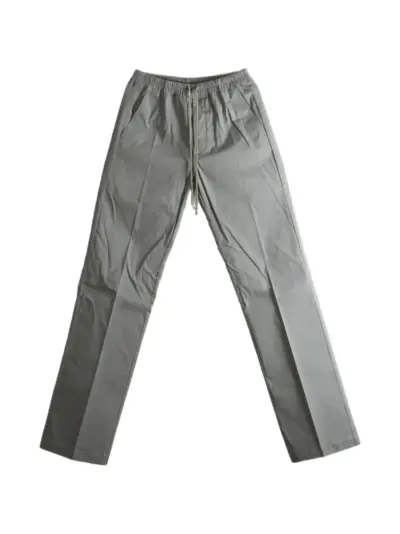 Rick Owens drawstring-waist pressed-crease trousers - Grey
