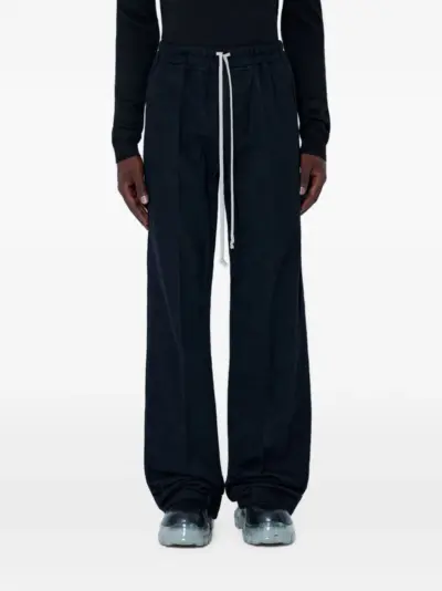 Rick Owens drawstring wide-leg trousers - Black
