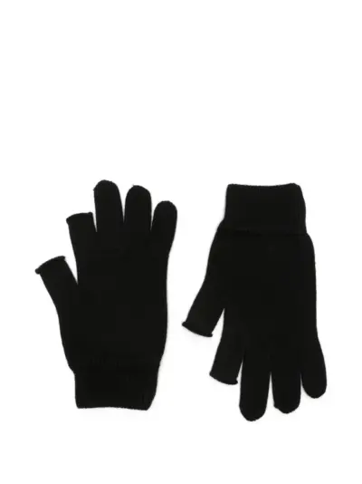 Rick Owens fingerless press-stud gloves - Black