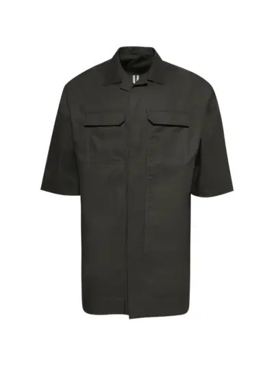 Rick Owens flap-pocket short-sleeve shirt - Green