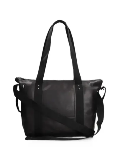 Rick Owens large Trolley grainy tote bag - Black