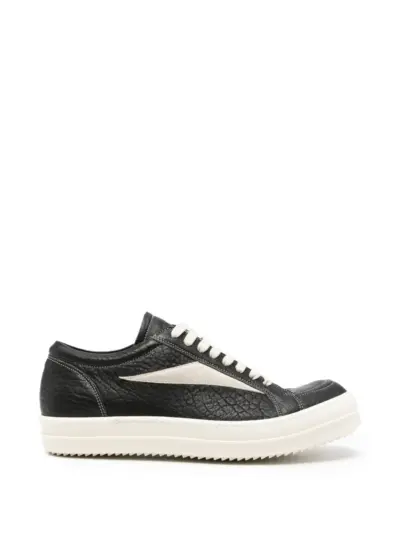 Rick Owens leather sneakers - Black
