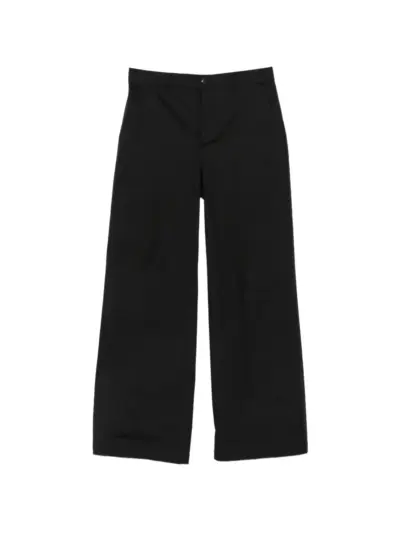 Rick Owens pressed-crease trousers - Black