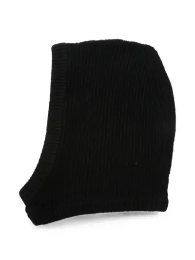 Rick Owens ribbed-knit balaclava - Black
