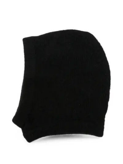 Rick Owens ribbed-knit balaclava - Black