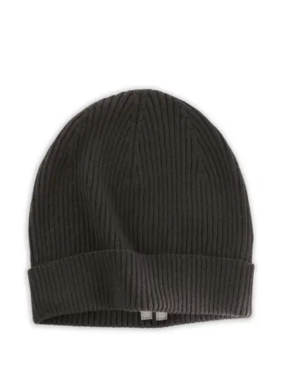 Rick Owens ribbed-knit cashmere beanie hat - Grey