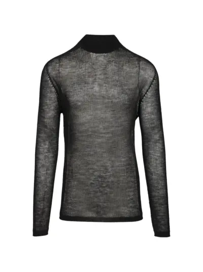 Rick Owens ribbed-knit cashmere sweater - Black