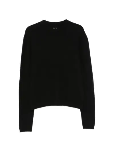 Rick Owens ribbed-trim sweater - Black