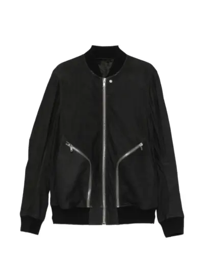 Rick Owens zip-detail bomber jacket - Black