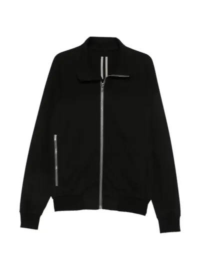 Rick Owens zip-up high-neck sweatshirt - Black