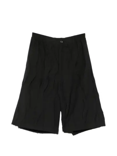 SONGZIO Fragment frayed-detail shorts - Black