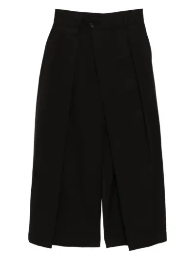 SONGZIO asymmetric-wrap trousers - Black