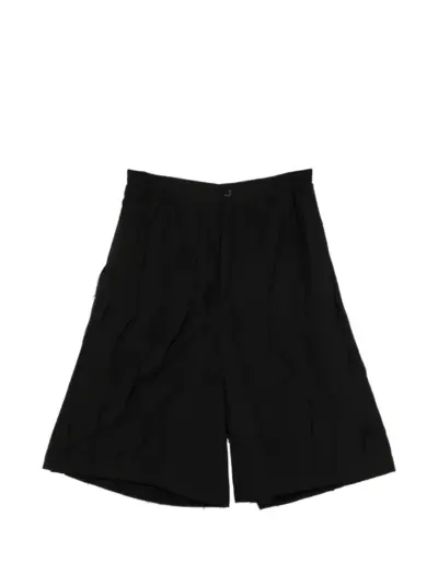SONGZIO button pleated shorts - Black