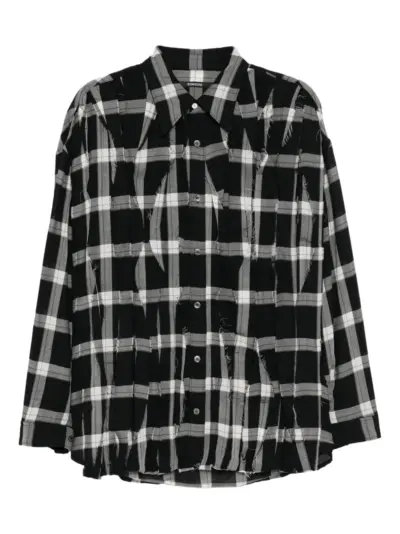 SONGZIO checkered-plaid shirt - Black