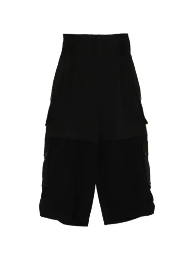 SONGZIO elasticated waistband cargo trousers - Black