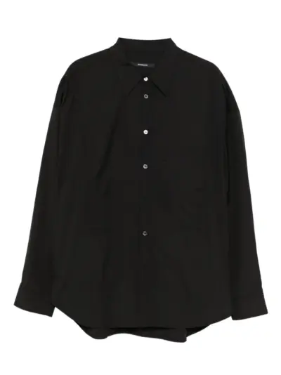 SONGZIO graphic-embroidered shirt - Black