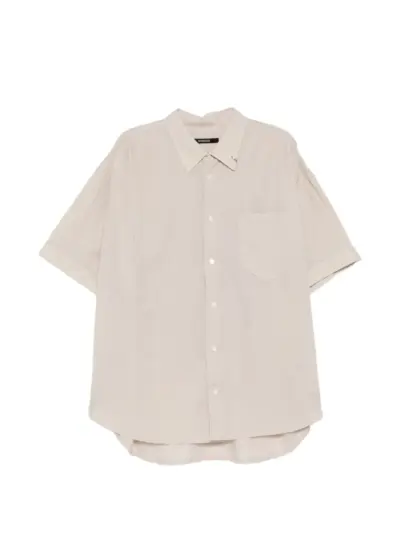SONGZIO graphic-embroidered shirt - Neutrals