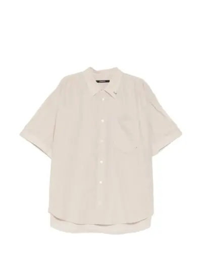 SONGZIO graphic-embroidered shirt - Neutrals