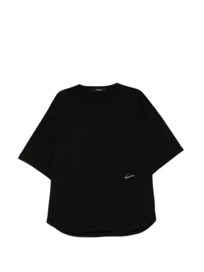SONGZIO logo-embroidered T-shirt - Black