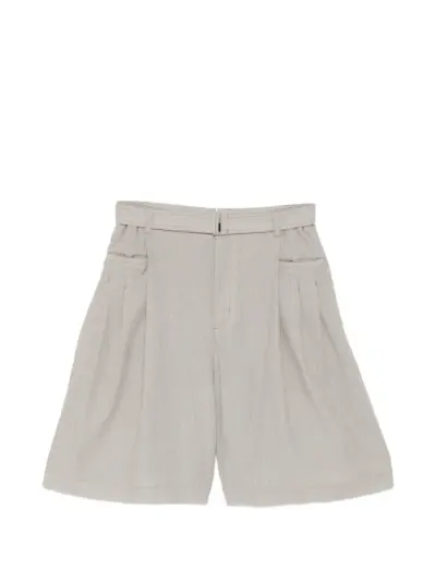 SONGZIO pleated shorts - Neutrals