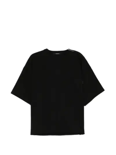 SONGZIO polyptych woven T-shirt - Black