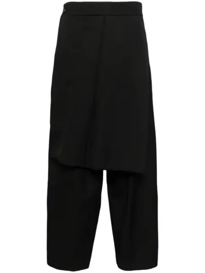 SONGZIO wide-leg wool trousers - Black