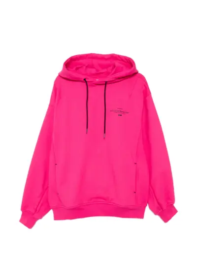 SONGZIO x ASSC logo-print hoodie - Pink