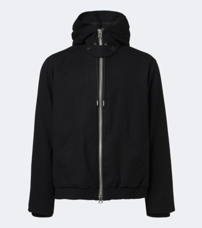 Sacai Hooded wool jacket