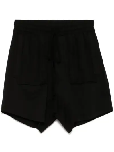 Thom Krom drop-crotch cotton shorts - Black