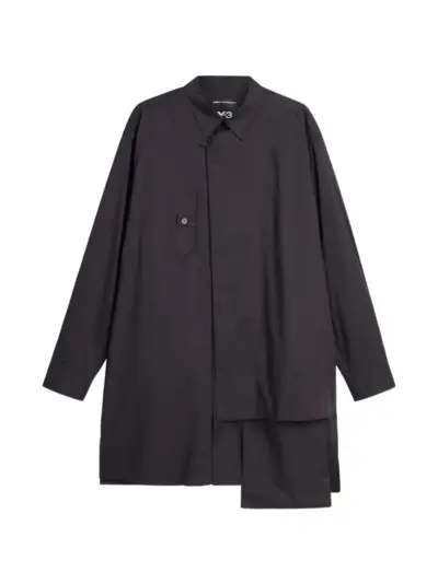 Y-3 Adaptive asymmetric shirt - Black