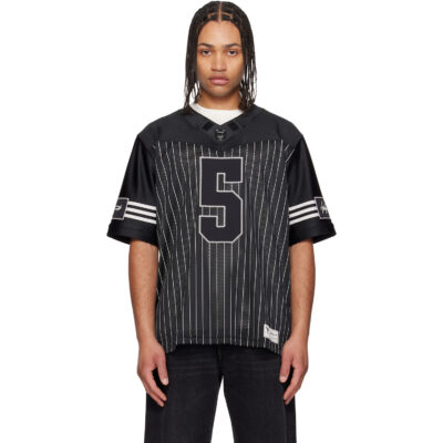 Y-3 Black Garret Wilson Football Short Sleeve Jersey