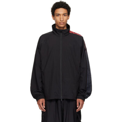 Y-3 Black Gradient 3-Stripes Nylon Track Jacket