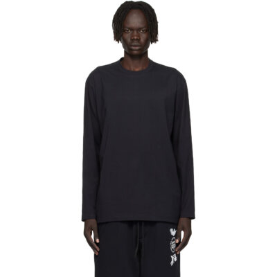 Y-3 Black Graphic Long Sleeve T-shirt