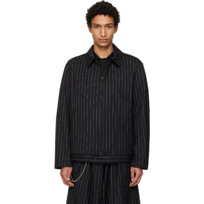 Y-3 Black Refined Wool UT Blouson Jacket