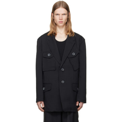 Y-3 Black Sport Uniform Chore Jacket