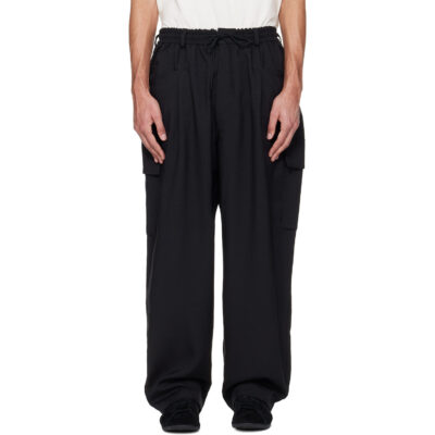 Y-3 Black Sport Uniform UT Straight Leg Cargo Pants