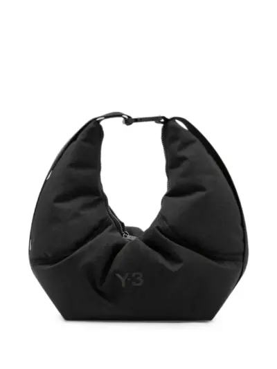 Y-3 Crescent buckle-fastening tote bag - Black