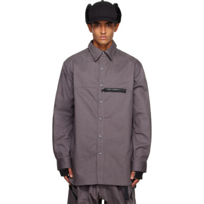 Y-3 Gray Twill Shirt