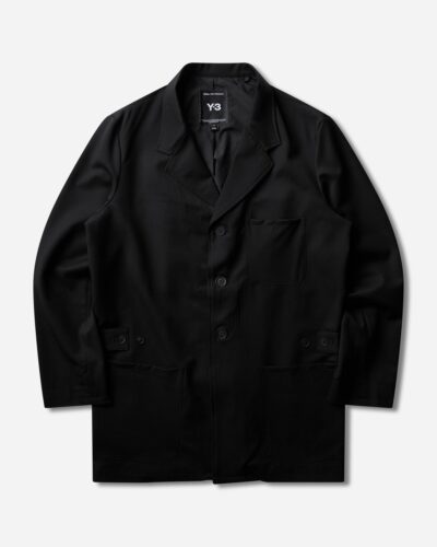 Y-3 Men s Wool Chore Coat Black