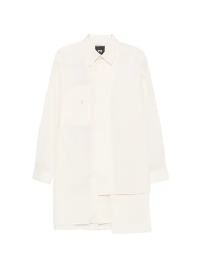 Y-3 layered-hem shirt - Neutrals