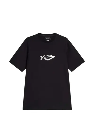 Y-3 logo-print T-shirt - Black