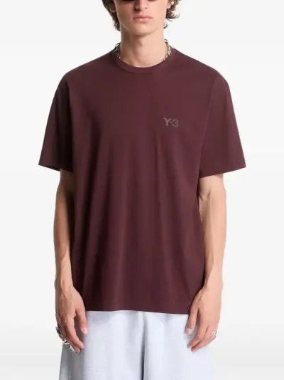 Y-3 logo-print T-shirt - Red