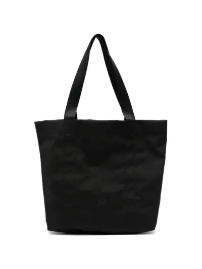 Y-3 logo-print shoulder bag - Black