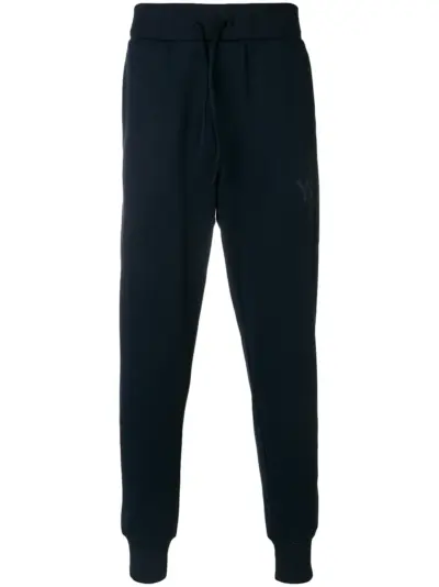 Y-3 logo printed lounge trousers - Blue
