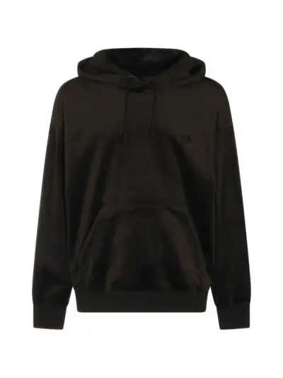 Y-3 velvet corduroy hoodie - Black