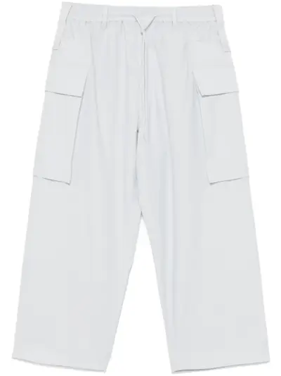 Y-3 wide-leg cargo pants - Blue