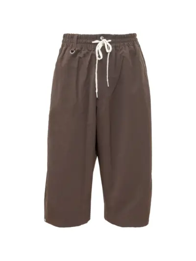 Y-3 x Wales Bonner Rip shorts - Brown